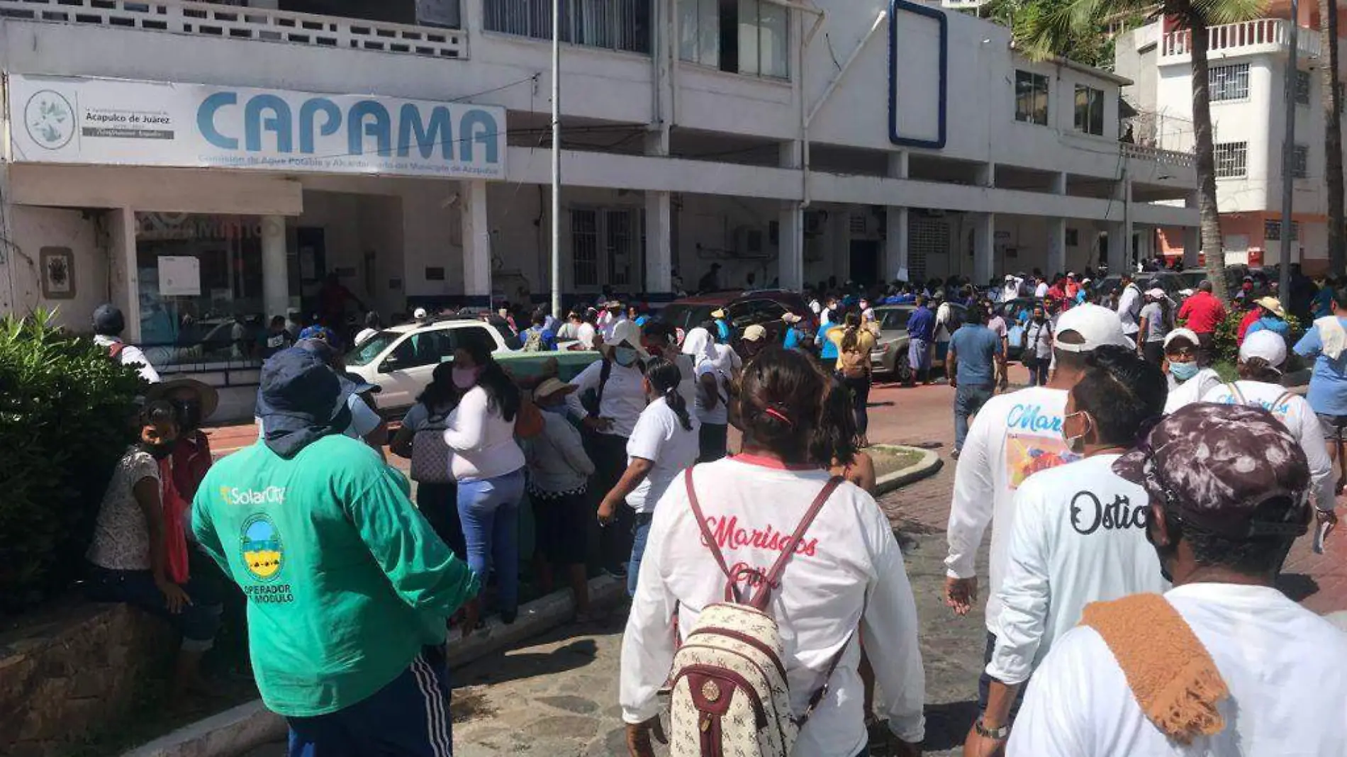 protesta trabajadores capama